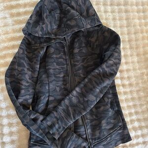 lululemon athletica Camouflage Hoodie - Black and Gray